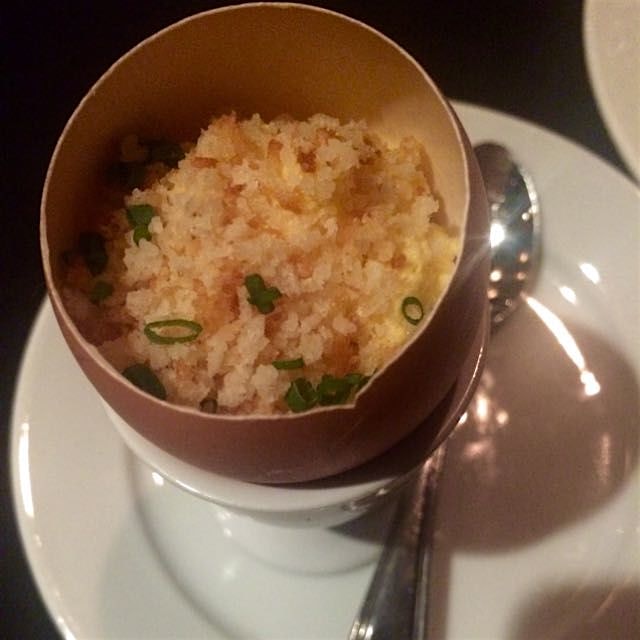 The most buttery treat in an egg from the chef at August in NOLA. 