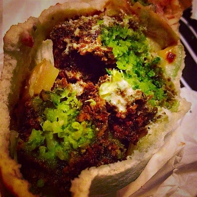 Falafel sandwich from the best in town. 