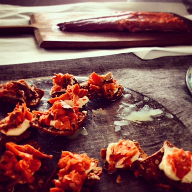 Wild Alaska salmon from the Copper River...harvested May through July. Scrumptious! 