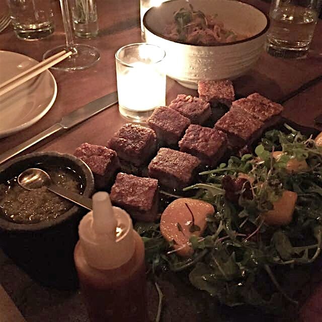 Tuome's pork dinner. Honestly perfect. 