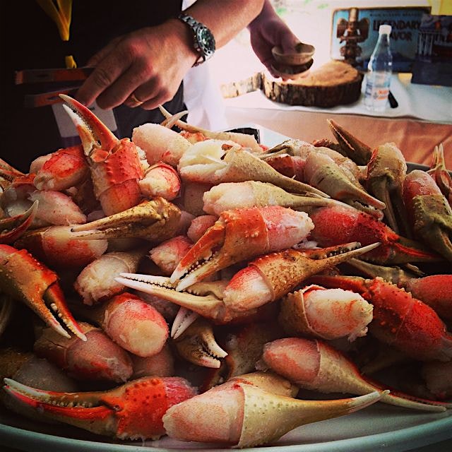 Crab legs at the Aspen Food & Wine Classic. #yum #IAteAllofThem