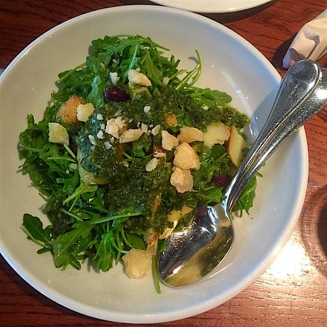 Arugula salad for lunch/dinner in Philadelphia. Fabulous fare!