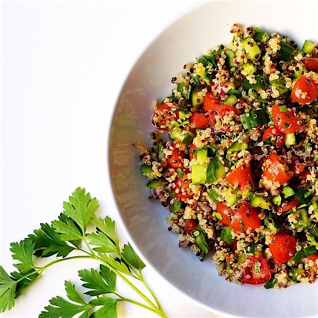 The vibrant and green Tabbouleh salad 💚