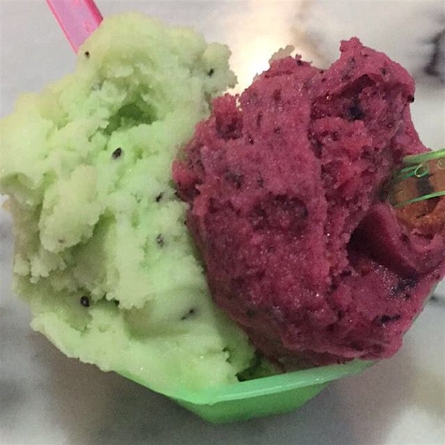 Kiwi & blueberry lemonade gelato 