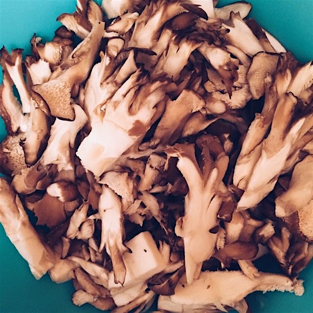 Trippin on shrooms...maitake and shiitake.