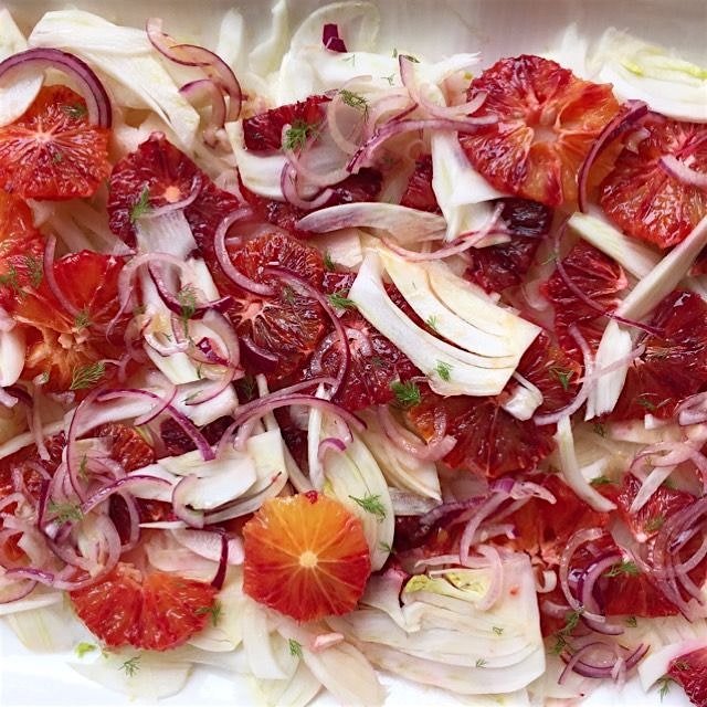 Shaved fennel and blood orange salad, a refreshing starter and a great side for fish and seafood ...