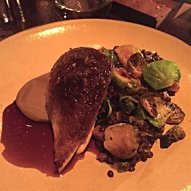 Probably the best chicken I've ever had.  Key was the foie gras slipped under the skin.  Smokey l...