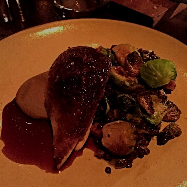 Probably the best chicken I've ever had.  Key was the foie gras slipped under the skin.  Smokey l...