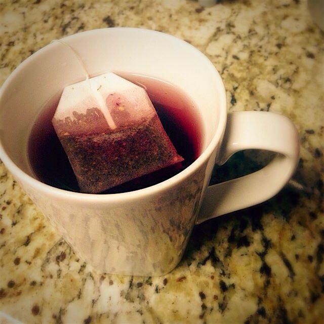 Pomegranate Green Tea on this cold winter morning in #atx #treatyoself