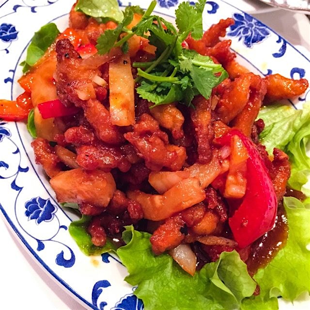 Sweat and sour fried chicken 