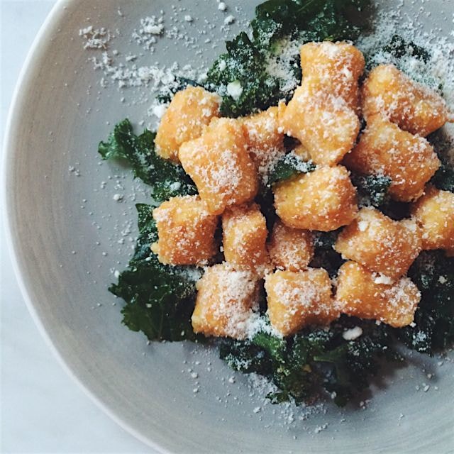 Sweet potato gnocchi (eggless) vegan and gluten-free from forkandbeans.com