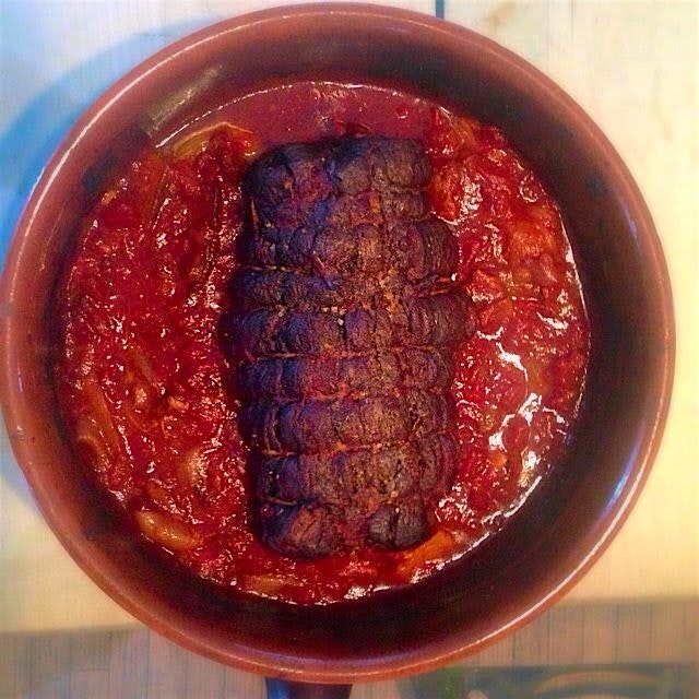 Venison neck roast for my fathers b day feast. Braised for 4hrs @ 320 