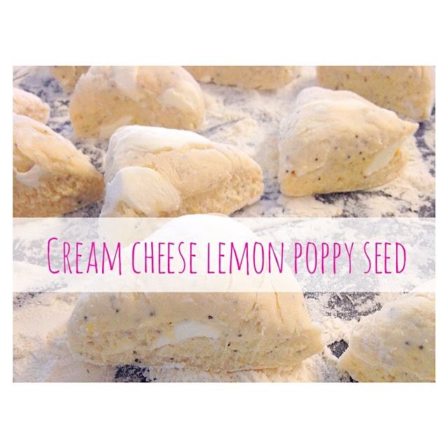 These scones are going in the oven in the oven. Top of the morning to ya!