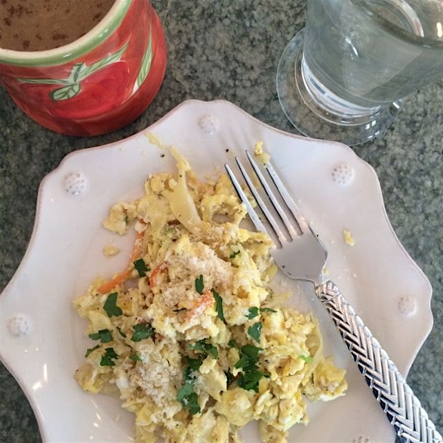 My 1st post @TheFoodstand- a simple, delicious breakfast w coffee & H2O, of course!