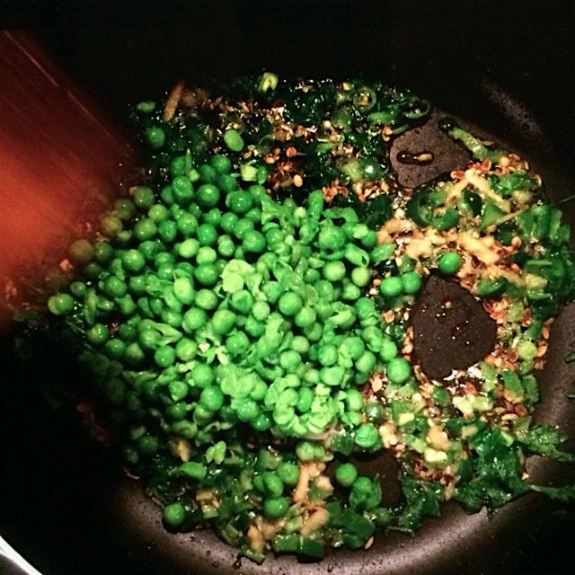 Prepping for the samosa party. Get ready @meghaf! 