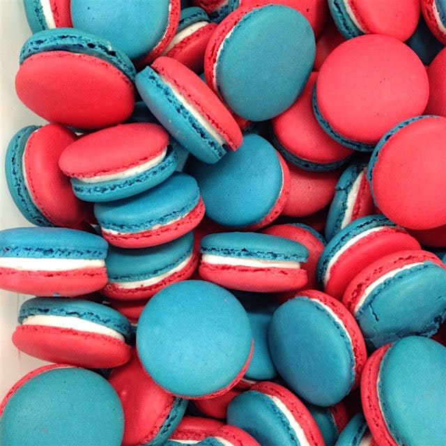 Bastille Day or Independence Day? Both seem to call for red-white-and-blue macarons!