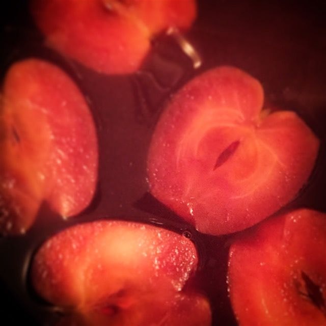 Poached apples. I'm ready for spring.