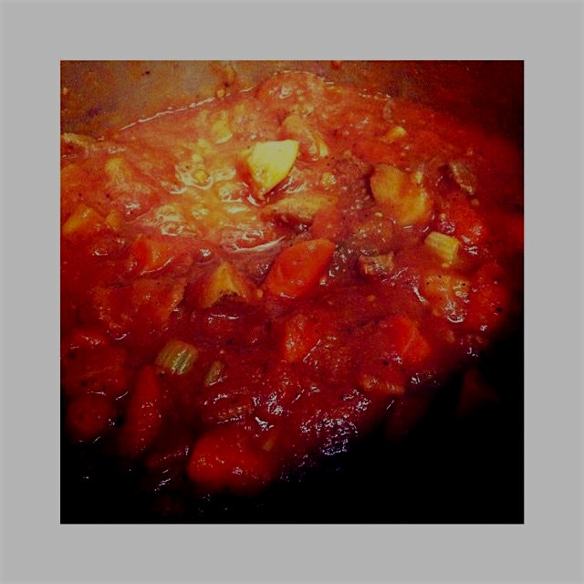 My herbed beef stew made with mostly local ingredients is brewing! Local Big Island Beef, fresh h...