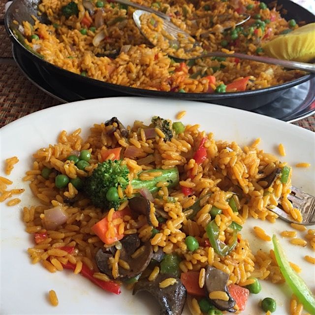 Wholesome loaded #veggie #Paella 