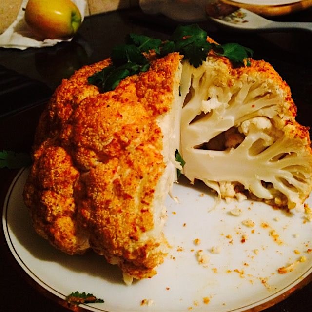 Sometimes my parents like to show me up, like with this tandoori masala cauliflower for a midweek...