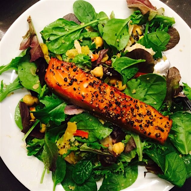 Busy Friday means I had to grab dinner from whole foods. And today, I got my dinner of atlantic s...