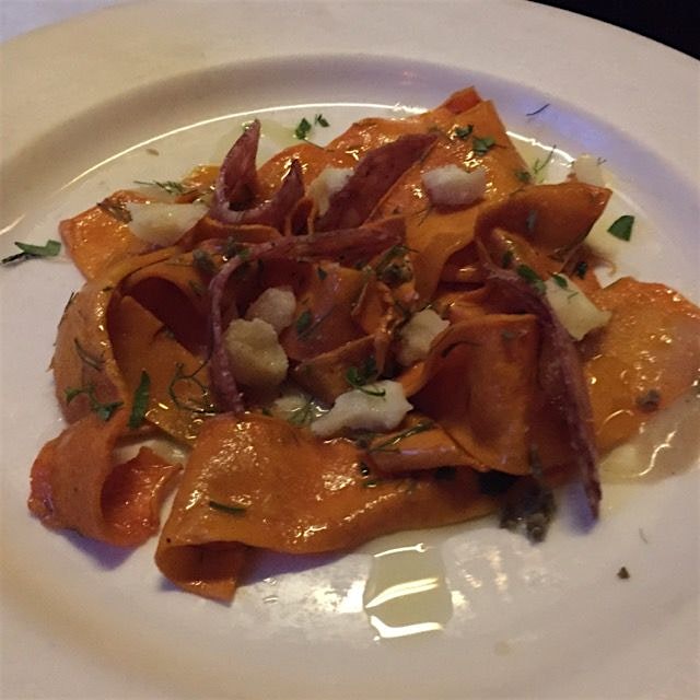 Squash that looks like pasta at Diner. 