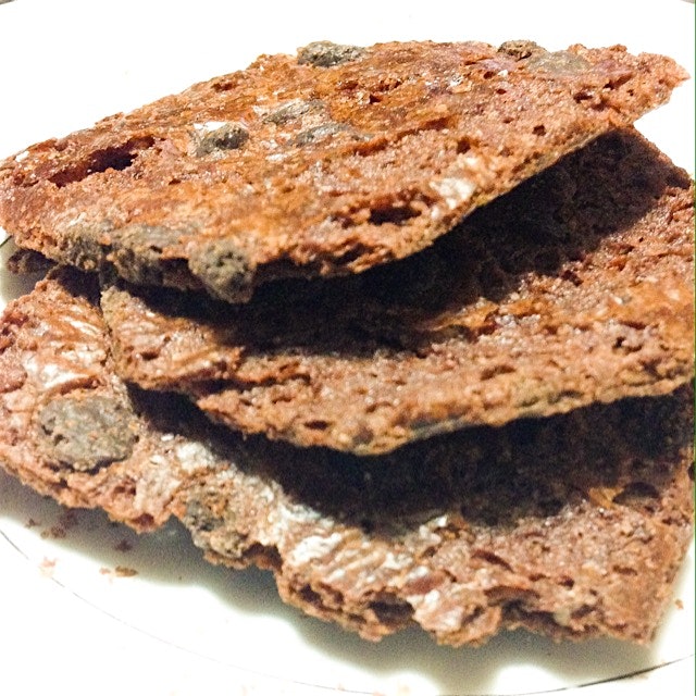 Brownie Brittle - tastes like a brownie, crunches like a cookie