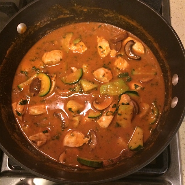 Making it an Asian day. Red curry! 
