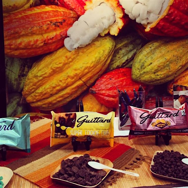 Sampling Guittard chocolate at the Fancy Food Show in NY. Such a great family company based out o...