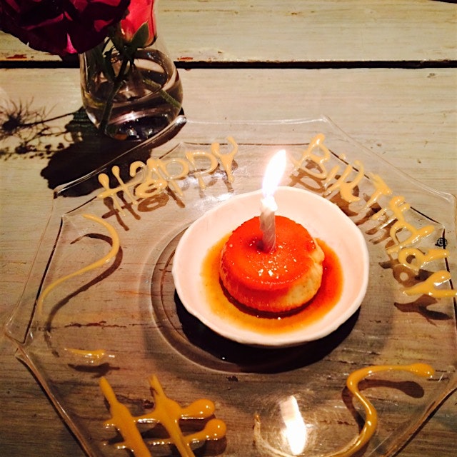 ABC Kitchen Birthday Flan :) 