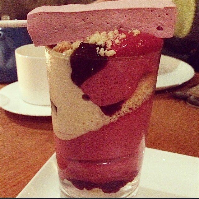 PB&J Sundae, peanut butter ice cream x concord grape foam x gelee x marshmallow   - which the Bri...