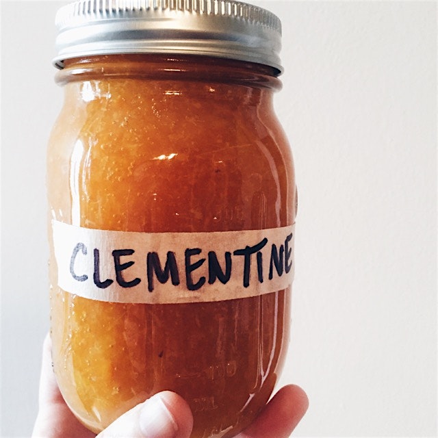 Can't wait to open this beautiful jar of homemade clementine preserves from @alicejwalk 