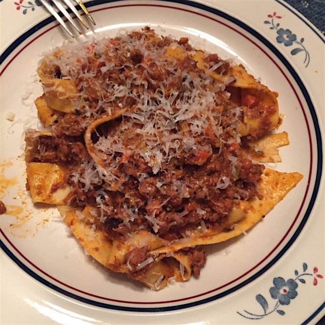 And the results of the homemade noodles and sauce day