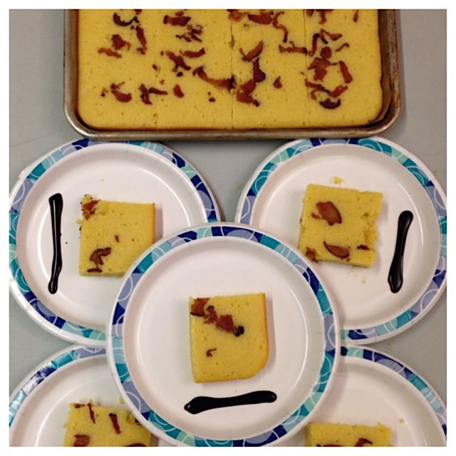 My #CreativeArtsWorkshop kids put together this delicious Buttermilk & Bacon Cornbread w/ a side ...