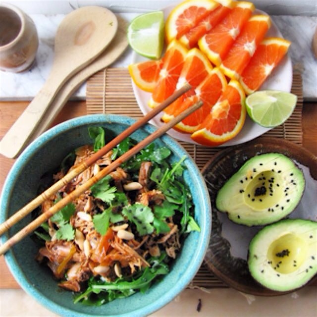 Slow Cooker Honey Soy Pulled Chicken, on my blog now, http://debspots.com/2015/03/21/slow-cooker-...