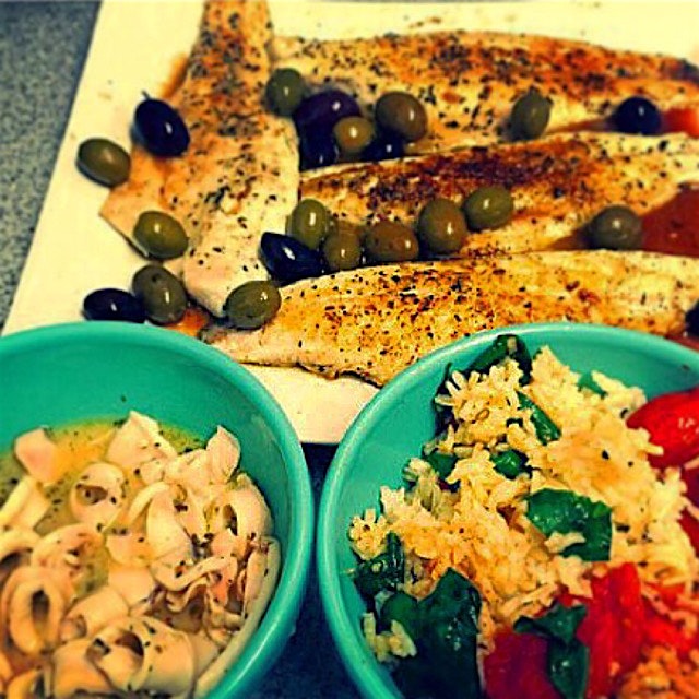 
This was my first time making this Greek inspired sea bass and it was amazing. 