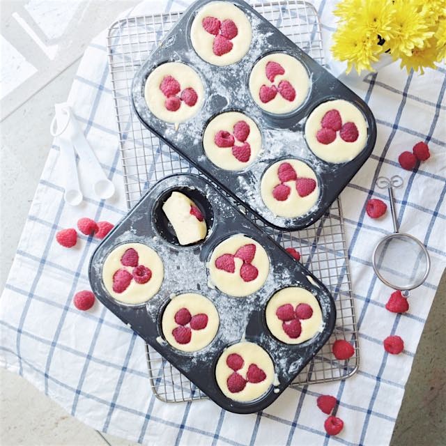 Mini raspberry cheesecakes ! 