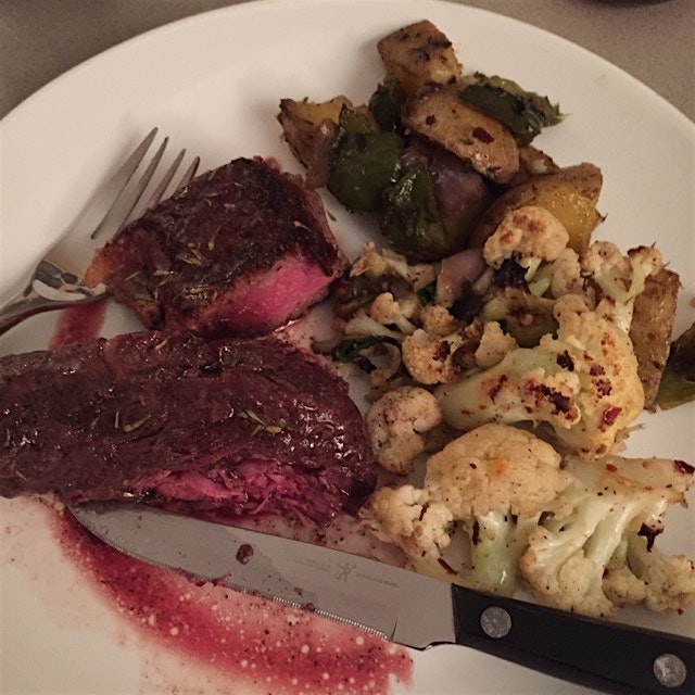 Friday night steak... What better way to celebrate a friend's break up than making him this!
