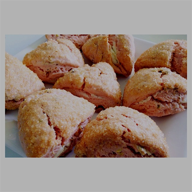 Working on new scone recipies today. I forgot to add one secret ingredient to these pretty in pin...