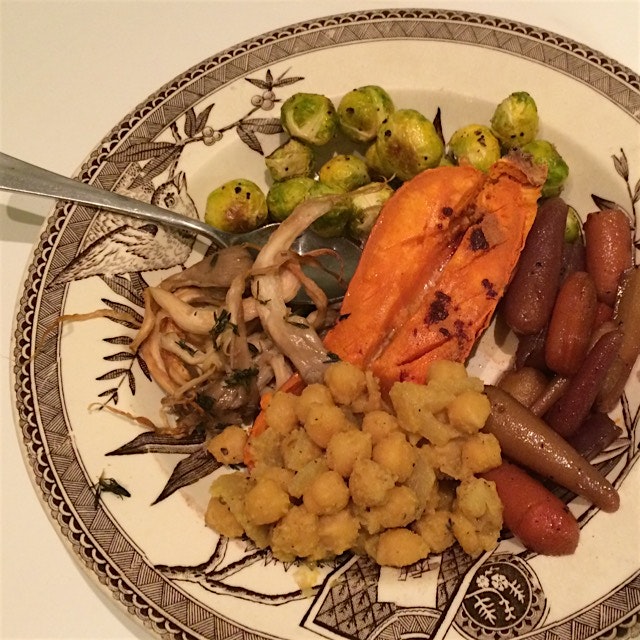 Rainbow plate for dinner!