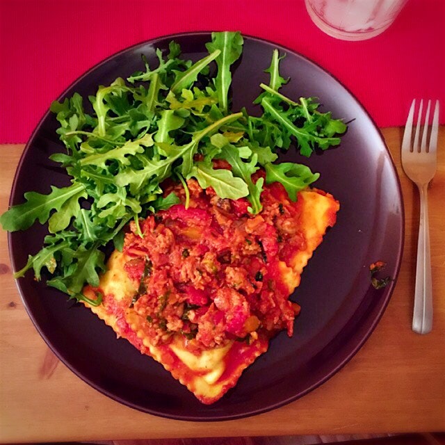 Sunday night supper! I love making Bolognese with ground turkey! #saucy #homemade 
