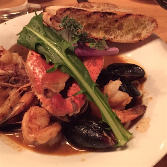 Fish stew at Mint restaurant main st. Tartytown NY