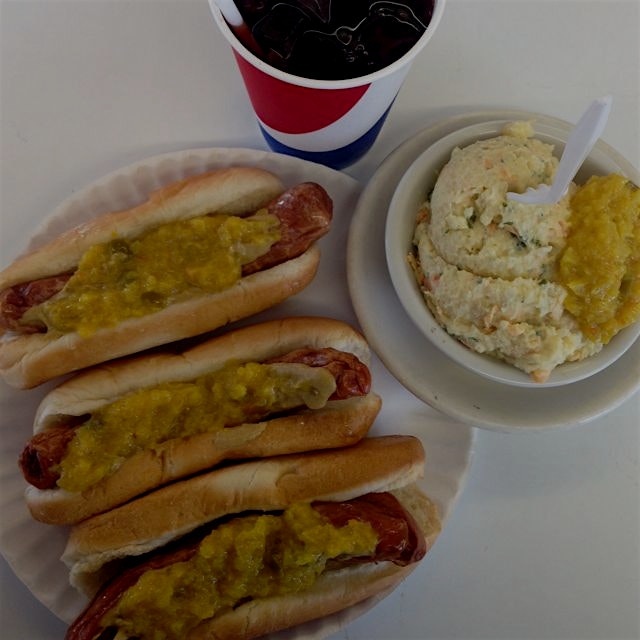 Can't get #AllAmerican than #RuttsHut in Clifton! #Rippers, famous mustard relish, a side of pota...