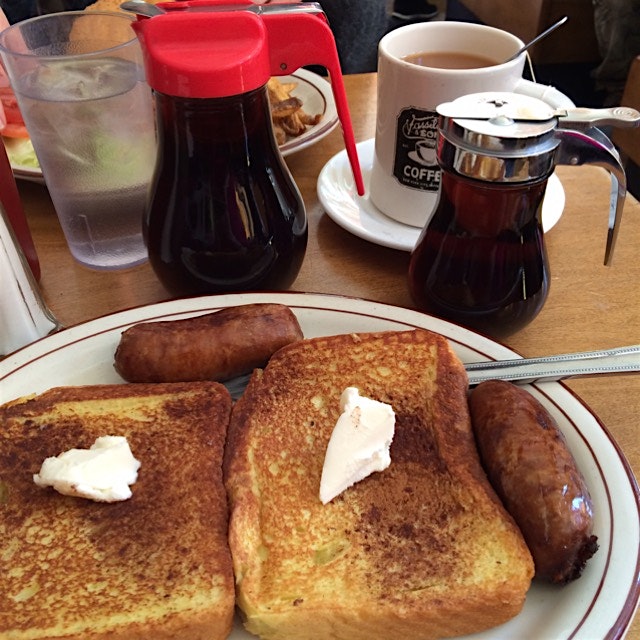 The waitress seems to think I needed a lot of syrup...