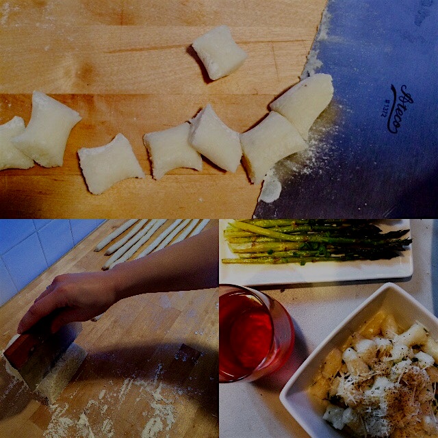 a little #luckypeach style gnocchi making from over the weekend 