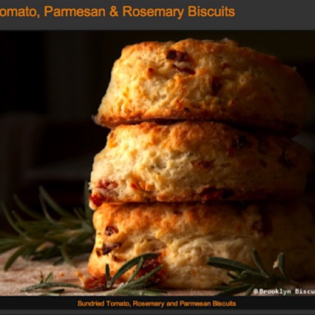 Yummy Parmesan and Rosemary Biscuits. Brooklyn Biscuit Co. Pop Up this weekend. Stop by 6av & 15s...