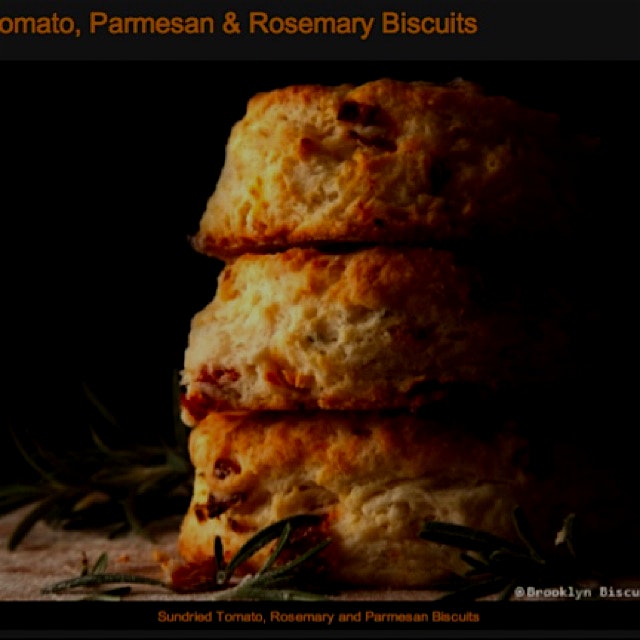 Yummy Parmesan and Rosemary Biscuits. Brooklyn Biscuit Co. Pop Up this weekend. Stop by 6av & 15s...