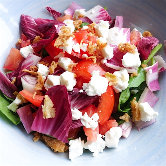 Close-up on the today's salad!