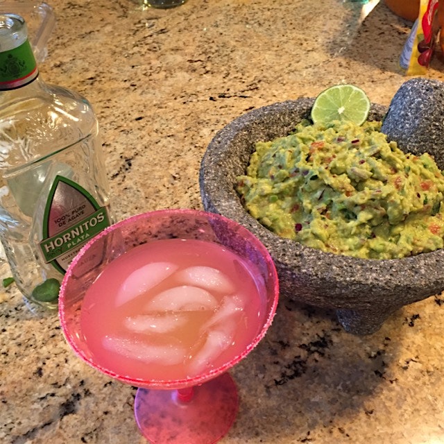 Getting cousins weekend started right! #guacamole and #spicy #margaritas