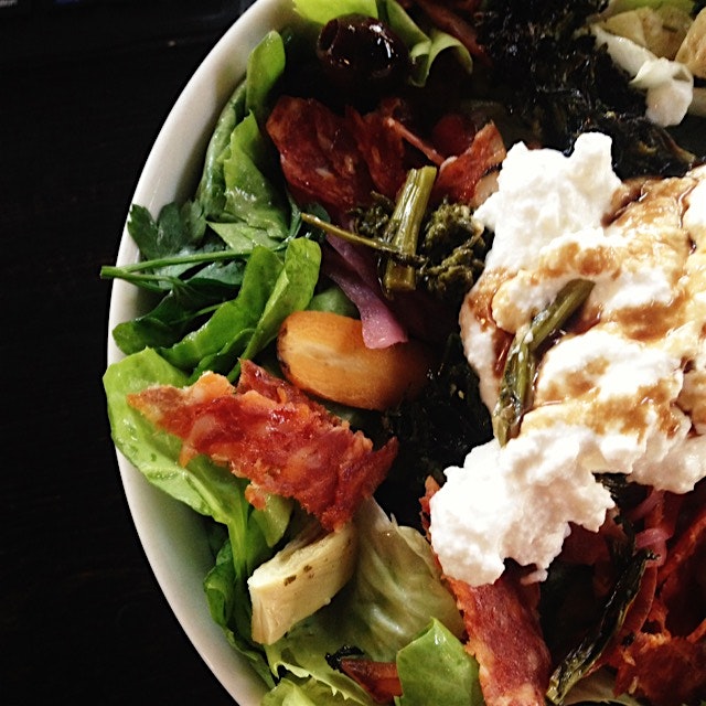 Solid chopped salad at Berg'n